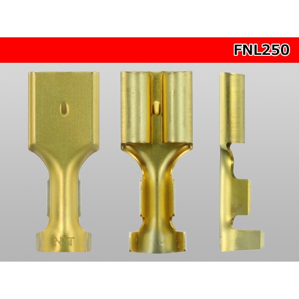 Photo3: [Nippon Tanshi]250 Type No lock F terminal only  ( No sleeve )/MNL250-sr