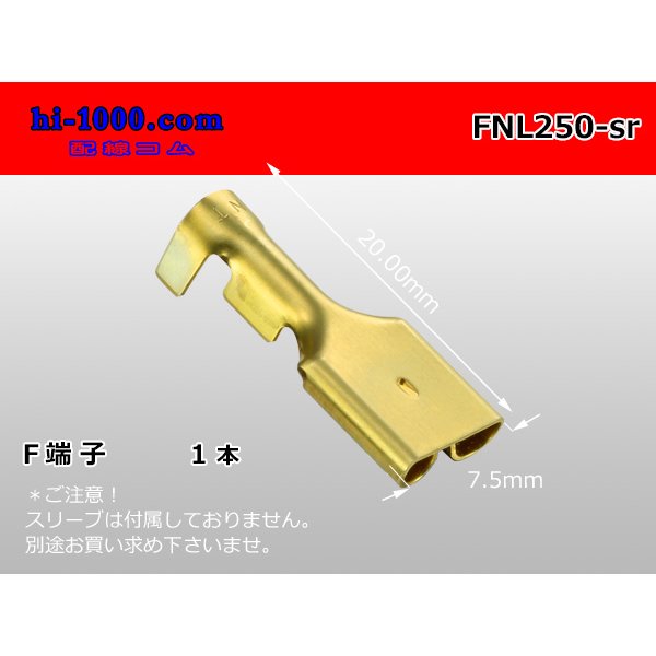 Photo1: [Nippon Tanshi]250 Type No lock F terminal only  ( No sleeve )/MNL250-sr