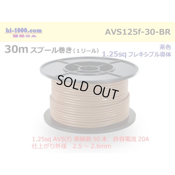 Photo1: ●[SWS]  AVS1.25f  spool 30m Winding 　 [color Brown] /AVS125f-30-BR