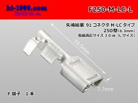 [Yazaki] 250 type 91 series M-LC type F terminal (large size) /F250-M-LC-L