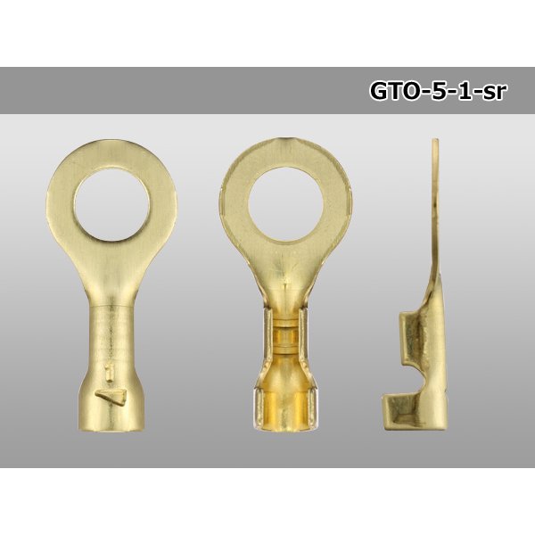 Photo3: Round shape pressure bonding terminal [for M5mm] (sleeve nothing) /GTO-5-1-sr