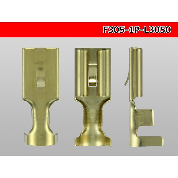 Photo3: 1P305K  female  terminal ( For thick lines )/F305-1P-L3050