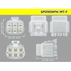 Photo3: ●[sumitomo] 090 type MT waterproofing series 6 pole F connector [white]（no terminals）/6P090WP-MT-F-tr
