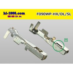 Photo2: 090 Type HX /waterproofing/  female  terminal - M size (  OD 1.7-2.4mm  [color Green]  With wire seal )/F090WP-HX-MS