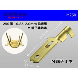 Photo1: [Yazaki] 250 type male terminal (for the 0.85-2.0mm2 electric wire) male terminal /M250