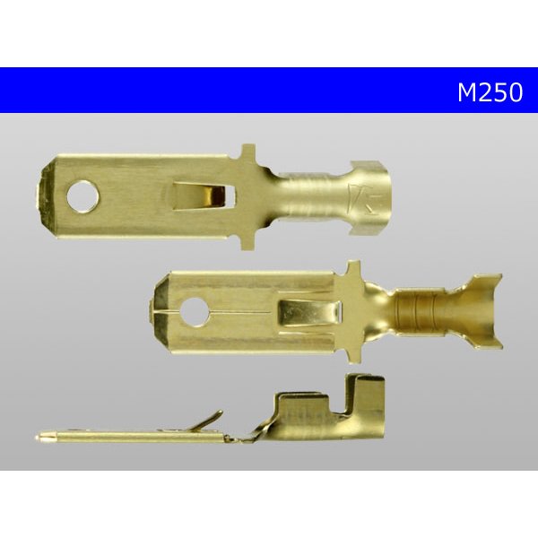 Photo3: [Yazaki] 250 type male terminal (for the 0.85-2.0mm2 electric wire) male terminal /M250