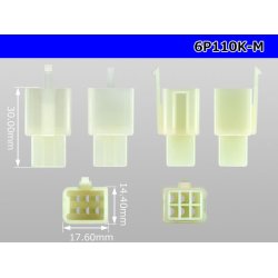 Photo3: ●[sumitomo] 110 type 6 pole M connector(no terminals) /6P110-M-tr