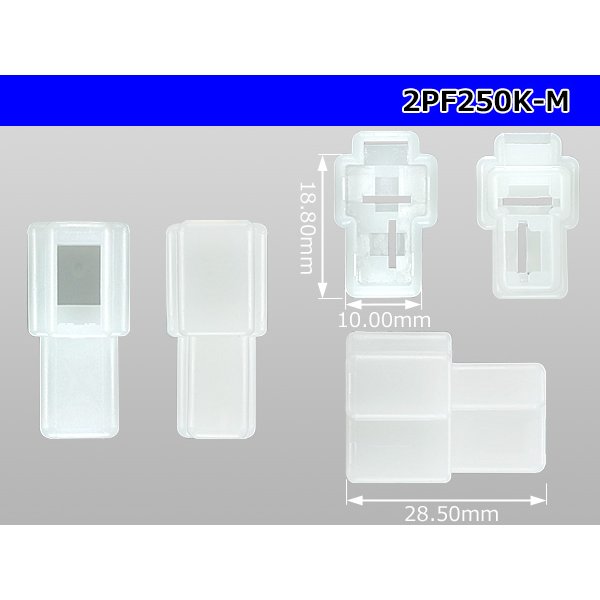 Photo3: ●[yazaki] 250 type 2 pole CN(A) series  M connector (no terminals) /2PF250-M-tr