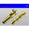 Photo2: Round Bullet Terminal  male  terminal - male  With sleeve  [color Gold] /MG (2)