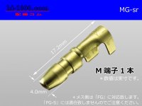 Round Bullet Terminal  [color Gold]  male  terminal   only  - male  No sleeve /MG-sr