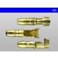 Photo3: Round Bullet Terminal  [color Gold]  male  terminal   only  - male  No sleeve /MG-sr (3)