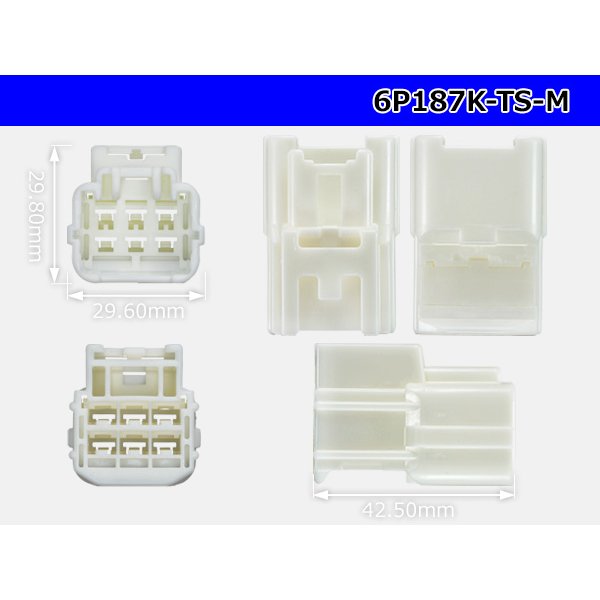 Photo3: ●[sumitomo] 187 type TS series 6 pole M connector (no terminal)/6P187-TS-M-tr 