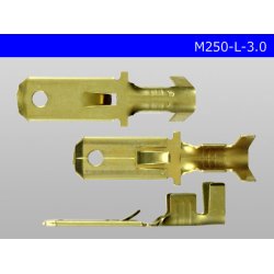 Photo3: [Yazaki] 250 type male terminal (for the 3.0mm2 electric wire) male terminal /M250-L-3.0