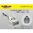 Photo1: 312 Type TS /waterproofing/  series  female  terminal 3.0sq /F312WP-TS-3.0 (1)