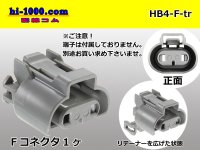 ●[sumitomo] HB4 F connector [gray] (no terminals) /HB4-F-tr 