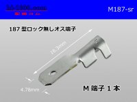 187 Type  No lock  male  terminal   only  - No sleeve /M187-sr