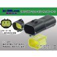 Photo1: ●[TE] 070 Type ECONOSEAL J Series (Markll) waterproofing 2 pole M connector (No terminals) /2P070WP-Tyco-EsJ-Mark2-M-tr (1)