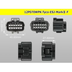 Photo3: ●[TE] 070 Type ECONOSEAL J Series (Markll) waterproofing 12 pole F connector (No terminals) /12P070WP-Tyco-EsJ-Mark2-F-tr