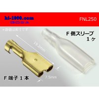 250 Type  No lock F terminal - With sleeve /FNL250