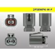 Photo3: ●[yazaki] 58 waterproofing series W type 2 pole F connector(no terminals) /2P58WP-W-F-tr (3)