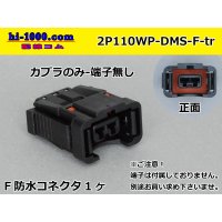 ■[yazaki] DMS (injector) F side center rib connector + rear holder (no terminals) /2P110WP-DMS-F-tr
