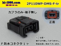 ■[yazaki] DMS (injector) F side center rib connector + rear holder (no terminals) /2P110WP-DMS-F-tr