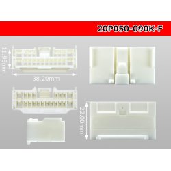 Photo3: ●[sumitomo] 050+090 type hybrid 20 pole F connector (no terminals) /20P050-090-F-tr