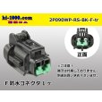 Photo1: ●[sumitomo] 090 type RS waterproofing series 2 pole F connector [black] (no terminals) /2P090WP-RS-BK-F-tr (1)