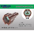 Photo1: ●[sumitomo] 090 type RS waterproofing series 2 pole M connector [brown] (no terminals)/2P090WP-RS-BR-M-tr (1)