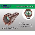 ●[sumitomo] 090 type RS waterproofing series 2 pole M connector [brown] (no terminals)/2P090WP-RS-BR-M-tr
