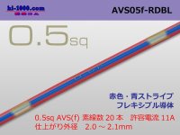 ●[SWS]  AVS0.5f (1m)　 [color Red & blue stripes] /AVS05f-RDBL