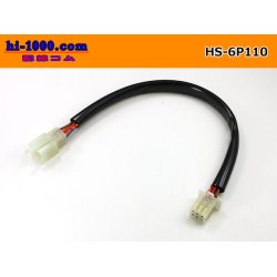 Photo1: both ends 6P(110 Type ) Harness /HS-6P110