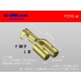 Photo1: 2-tine  Round Bullet Terminal  terminal   only  - No sleeve  1 piece /F2YG-F-sr (1)
