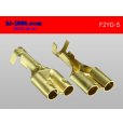 Photo2: 2-tine  Round Bullet Terminal  terminal  S size  terminal   only   No sleeve  1 piece /F2YG-S-sr (2)