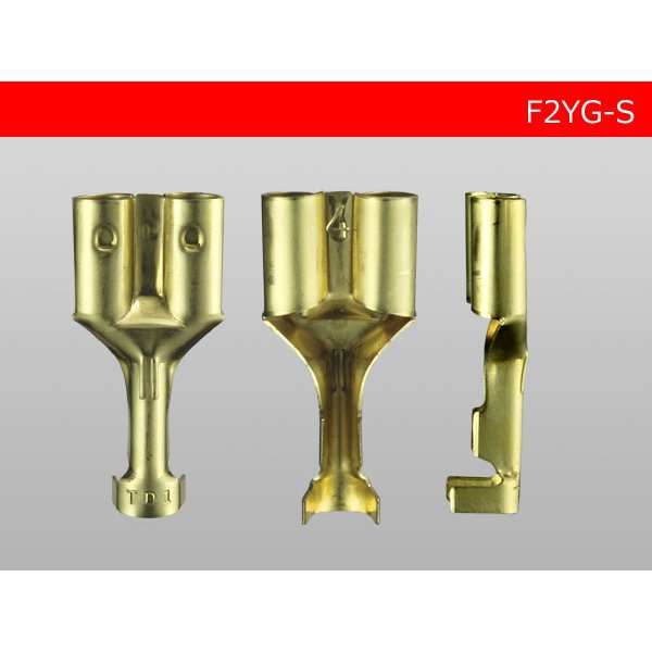 Photo3: 2-tine  Round Bullet Terminal  terminal  S size  terminal   only   No sleeve  1 piece /F2YG-S-sr