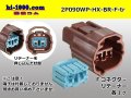 ●[sumitomo] Bipolar  090 type HX waterproofing series F connector brown (no terminals) /2P090WP-HX-BR-F-tr