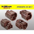 Photo2: ●[sumitomo] Bipolar  090 type HX waterproofing series F connector brown (no terminals) /2P090WP-HX-BR-F-tr (2)