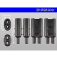 Photo3: [yazaki] Bullet terminal 2 pole M connector (no terminals) /2P-FMG-M-tr (3)