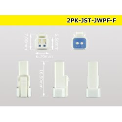 Photo3: ●[JST] JWPF waterproofing 2 pole F connector (no terminals) /2P-JST-JWPF-F-tr