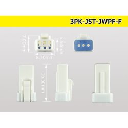 Photo3: ●[JST] JWPF waterproofing 3 pole F connector (no terminals) /3P-JST-JWPF-F-tr