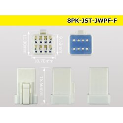 Photo3: ●[JST] JWPF waterproofing 8 pole F connector (no terminals) /8P-JST-JWPF-F-tr