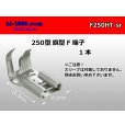 Photo1: [Nippon Tanshi] 250 Type  Flag type  female  terminal  One  [No terminal cover] /F250HT-sr (1)