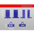Photo3: ●[sumitomo] 110 type 2 pole F connector[blue] (no terminals) /2P110-BL-F-tr (3)