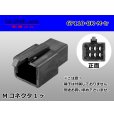 Photo1: ●[sumitomo] 110 type 6 pole M connector[black](no terminals) /6P110-BK-M-tr (1)
