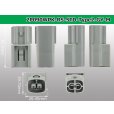 Photo3: ●[sumitomo] 090 type RS waterproofing series 2 pole "STANDARD Type2" M connector [gray] (no terminal)/2P090WP-RS-STD-Type2-Y-M-tr (3)