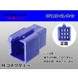 Photo1: ●[sumitomo] 110 type 9 pole M connector[blue] (no terminals) /9P110-BL-M-tr (1)