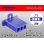 Photo1: ●[sumitomo] 110 type 3 pole F connector[blue] (no terminals) /3P110-BL-F-tr (1)