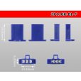 Photo3: ●[sumitomo] 110 type 3 pole F connector[blue] (no terminals) /3P110-BL-F-tr (3)