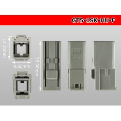 Photo3: ＧT5 series 　 For single-core shielded cable F connector  housing   only   (No terminal) /GT5-1S-HU