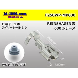 Photo1: [REINSHAGEN]  MP630 series 　 /waterproofing/ F terminal ( With wire seal )/F250WP-MP630